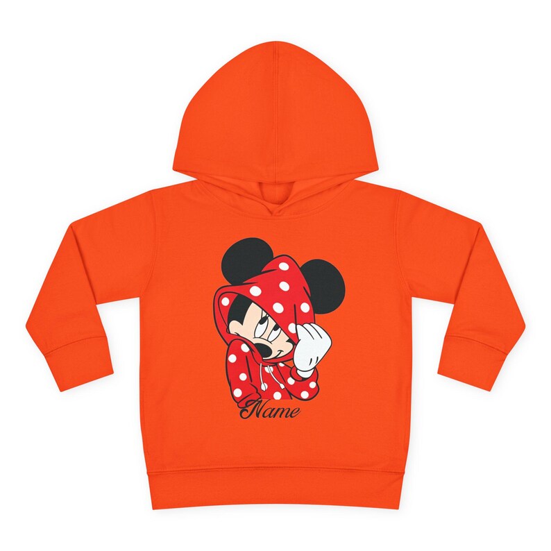Mickey Mouse Toddler Hoodie | Personalized Name Kids Pullover image 7