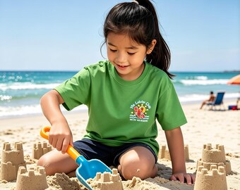 Wir sehen uns am Strand Kinder T-Shirt | Hummer, Sonne, Wellen