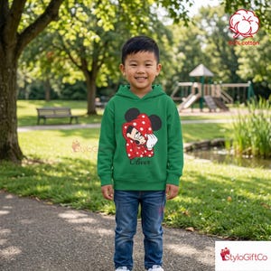 Mickey Mouse Toddler Hoodie | Personalized Name Kids Pullover image 3