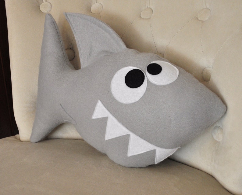 Baby Shark Plush Pattern PDF Tutorial and Printable Templates Etsy