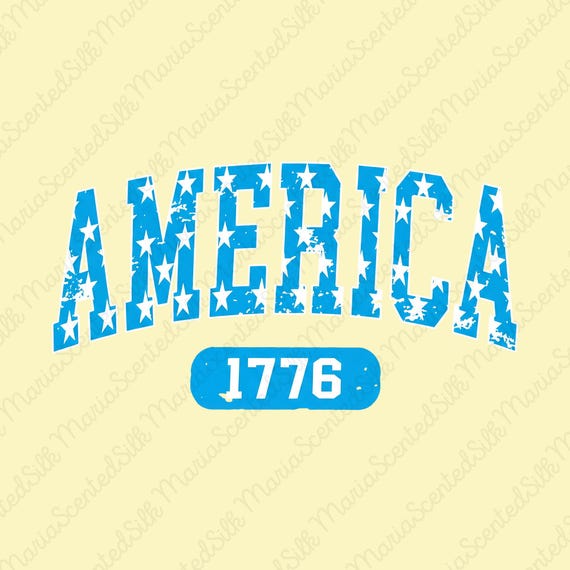 America 1776 PNG, Funny 4th Of July Sublimation Design, Patriotic Varsity Star Block Typography, Independence Day Digital Download Shirt Art