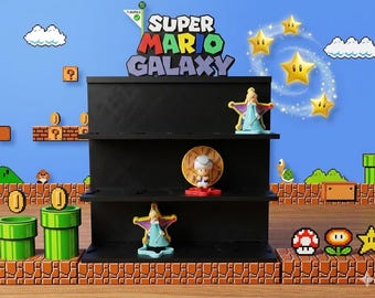 Espositore super mario galaxy per sorprese mcdonald’s | porta collezione nintendo 3 livelli
