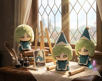 10cm Witch Hat Atelier Coco Nunu Pendant Anime Cosplay Peripheral Cute Soft DollKeychain Day Halloween Costume Party Cute Kawaii - C198