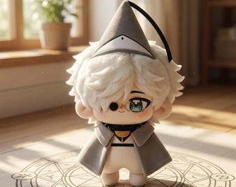 10cm Atelier of Witch Hat Qifrey Nunu Plush Tongari Boushi No Atelier Hanging Mascot, Anime Keychain Pendant Decor Gift - C197