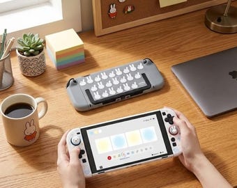 Geekshare Switch 2 Protective Case Cute Rabbit Miffy Ns2 Semi Transparent Protective Case Button Cap Anime Game Peripherals