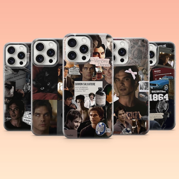 TVD Phone Case Damon Salvatore Cover for iPhone 17, 16Pro, 15, 14, 13, 12, Samsung S26, S25, S24, S23, A16, A56, A55, Pixel 10Pro, 9Pro
