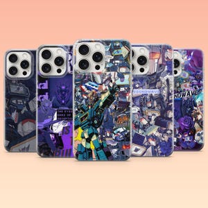 Soundwave Phone Case Transformers Decepticon Cover for iPhone 17Pro, 16, 15, 14, 13, Samsung S26, S25, S24, A56, A17, A16, Pixel 10Pro, 9A