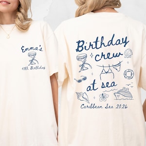 Birthday Cruise Shirt, Matching Cruise Crew Tee, Comfort Colors Girls Trip Shirt
