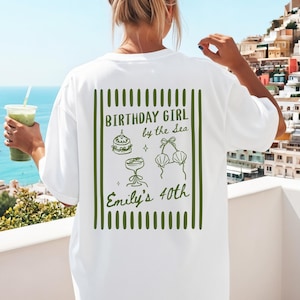 40th Birthday Beach Shirt, Girls Trip Crew Tee, Custom Birthday Group Shirt