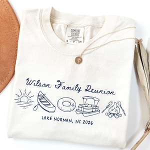 Custom Family Reunion Shirts Matching Lake Vacation Tees Personalized Family Name