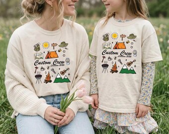 Camping Crew Shirt: Custom Cousin Matching Tee for Kids & Adults