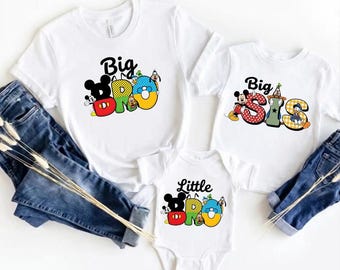 Sibling Shirts: Cute Disney-Inspired Big Brother & Sister Tees - Kids