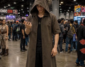 Fallout Inspired Duster Coat – Post Apocalyptic Wasteland Trench Coat – NCR Ranger Courier Cosplay Jacket – Handmade Halloween Costume