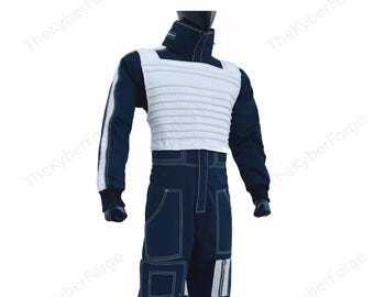 Traje de vuelo de piloto del Escuadrón Azul X-Wing – Disfraz de cosplay del General Merrick de Luke Skywalker de Star Wars