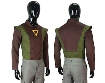 Kanan Jarrus Cosplay Costume – Star Wars Rebels Jedi Knight Outfit with Shirt Pants & Leather Belt Set