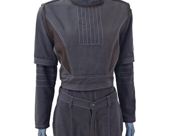 Star Wars Bo-Katan Kryze Cosplay Costume – Mandalorian Flight Suit Beskar Armor Undersuit.