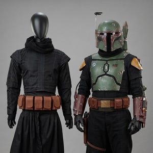 Boba Fett Mandalorianischer Kopfgeldjäger-Fliegeranzug Cosplay, Star Wars Rüstungsoutfit, Halloween-Kostüm, Maßanfertigung, handgefertigtes Outfit