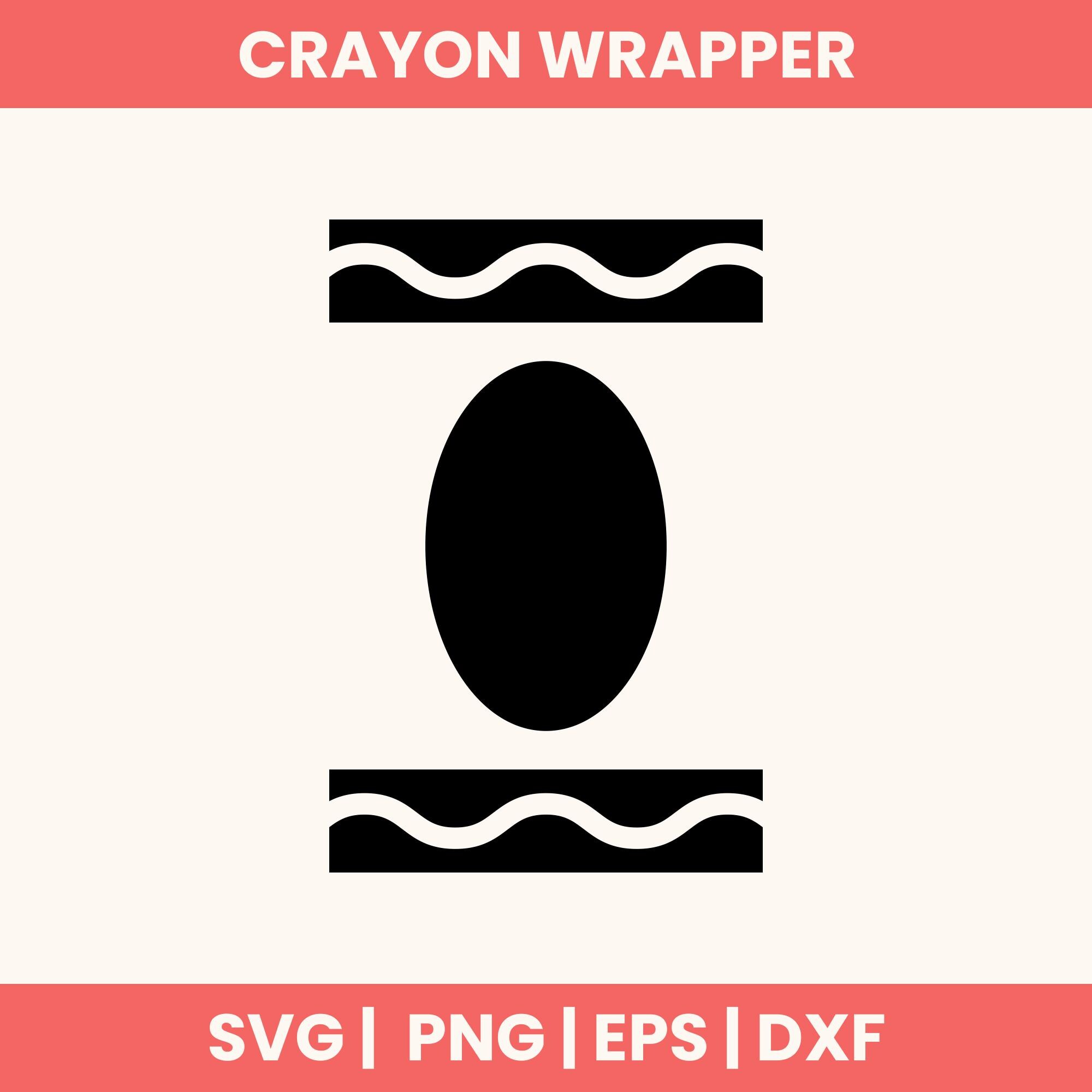 Crayon SVG Wrapper, Crayon Clipart, Back to School PNG, Teacher & Kids ...