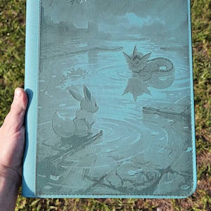 pokemon card binder etsy Vintage Custom Pokmon Trading Card 1.5 Binder W/ 9 Pocket Pages