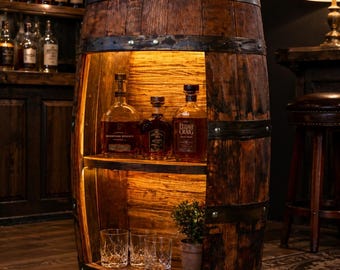 Half Barrel Open Face Shelf