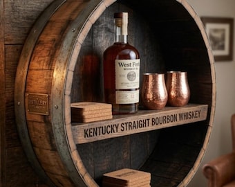 Whiskey Barrel Shelf