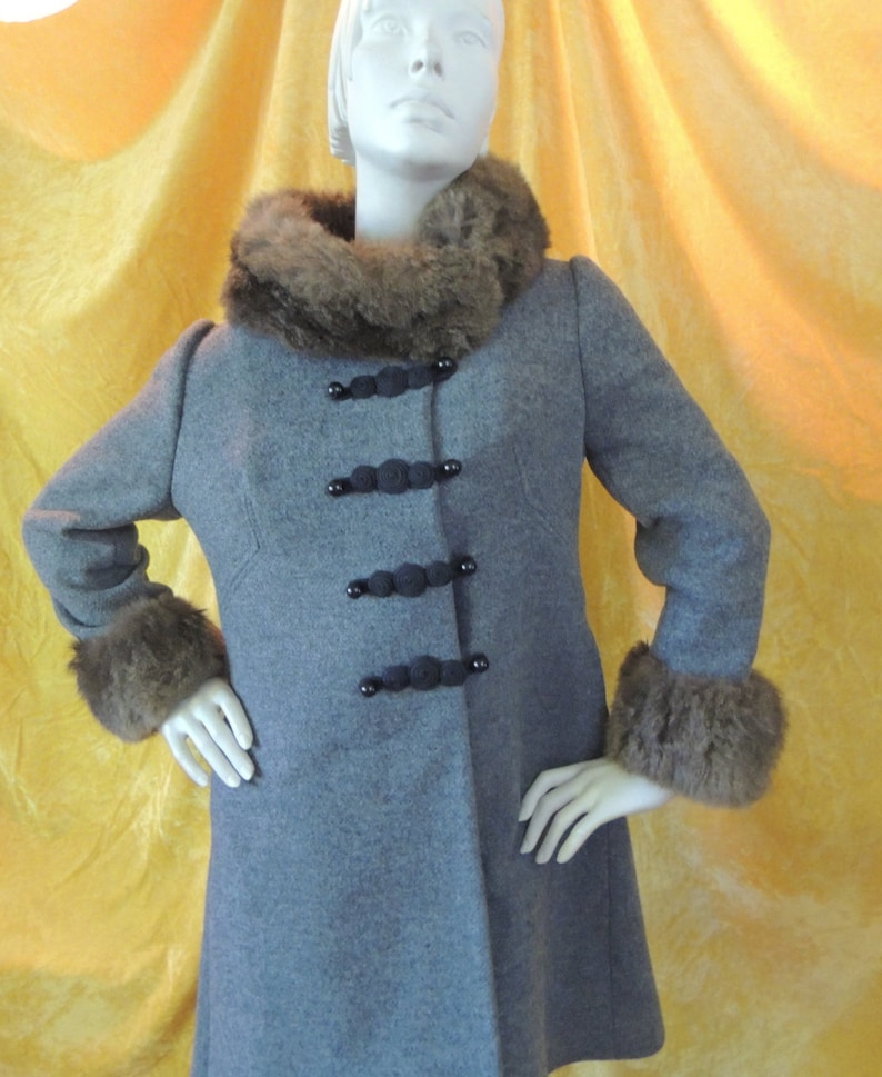 Russian Princess Coat/fluffy Fox Fur Collar and Cuffs/fitted Etsy