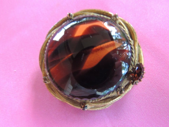 Robert Original Topaz Pendant or Brooch/Vintage by