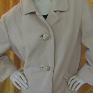 Mongolian Cashmere Coat/Camel Hair ColorHand Tailored/Incredibly Soft Cashmere Coat//Exquisite Handmade Buttons/Silk Lining/Medium/Large