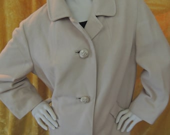 Abrigo de cachemira mongol/Camel Hair ColorHand Tailored/Incredibly Soft Cashmere Coat//Exquisite Handmade Buttons/Silk Lining/Medium/Large