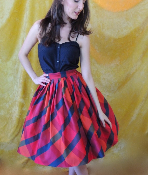 Abby Michael 50s Bias Cut Silk Skirt/by Carol Van… - image 1