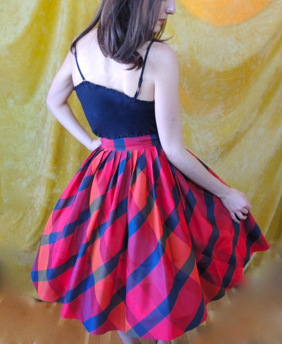 Abby Michael 50s Bias Cut Silk Skirt/by Carol Van… - image 2