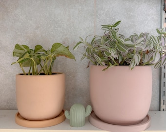 Tulip Concrete Planter | 3 4 5 Inch Cement Pot | Minimal Indoor Planter | Succulent Pot | Handmade Decor