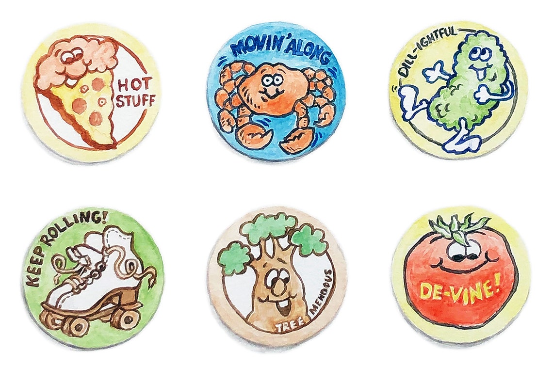 Stinky Stickers // Digital Download Print // Canadian Artist Etsy