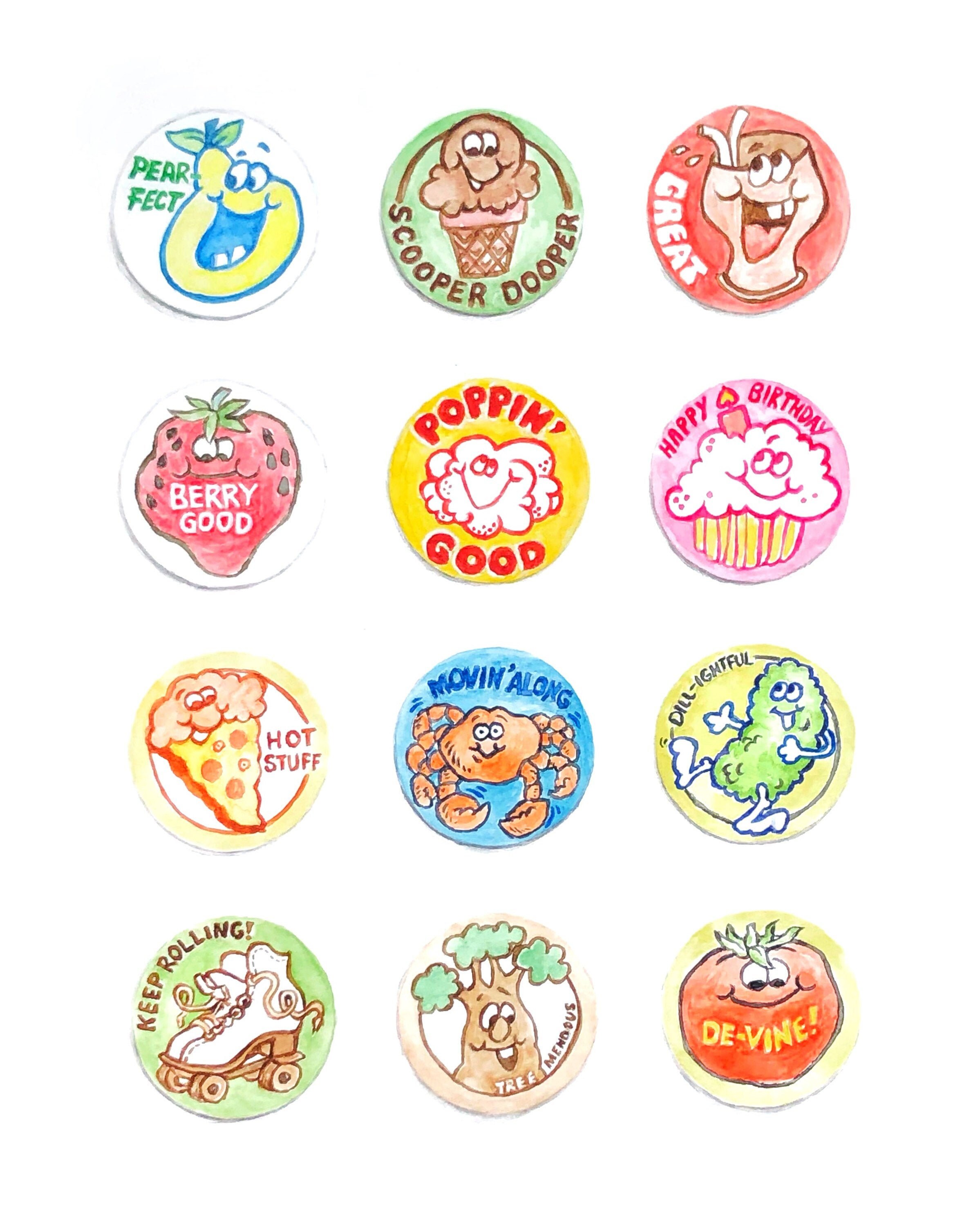Stinky Stickers // Art Prints // Watercolour // Canadian Etsy Canada