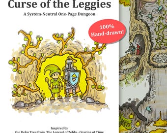 Einseitiger Dungeon | Systemneutrales, druckbares RPG-Abenteuer