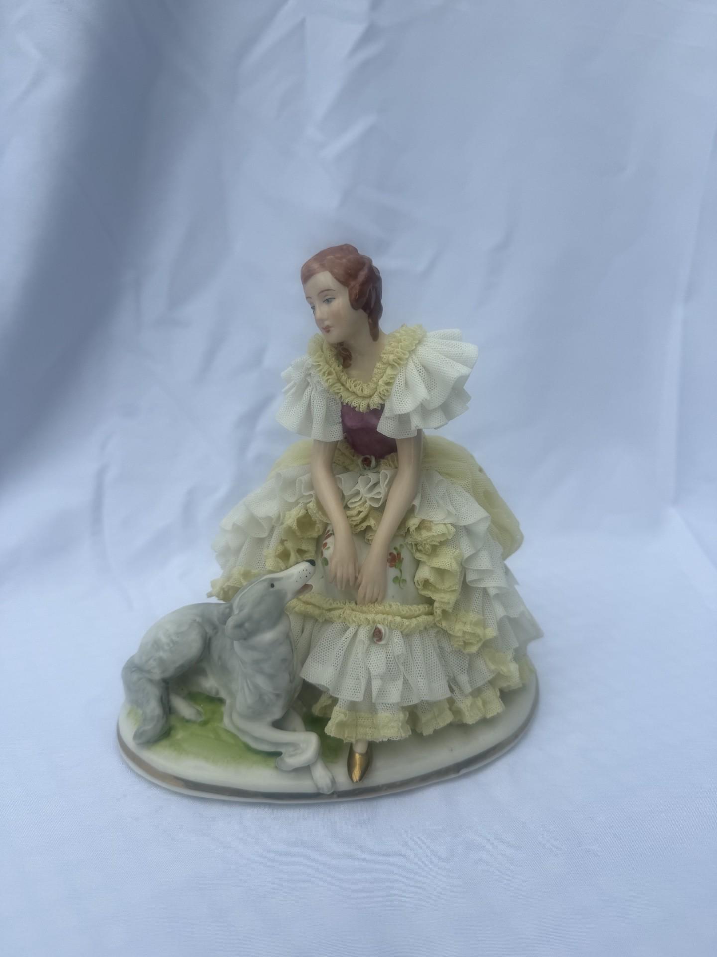 Greyhound Lady Figurine - Etsy