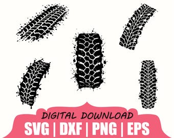 Mud Tire Silhouette, Svg, Dxf, Png