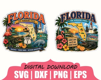 Florida sticker Svg, Dxf, Png