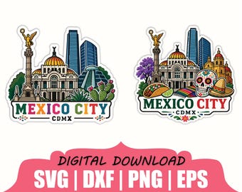 Mexico-stad sticker Svg, Dxf, Png