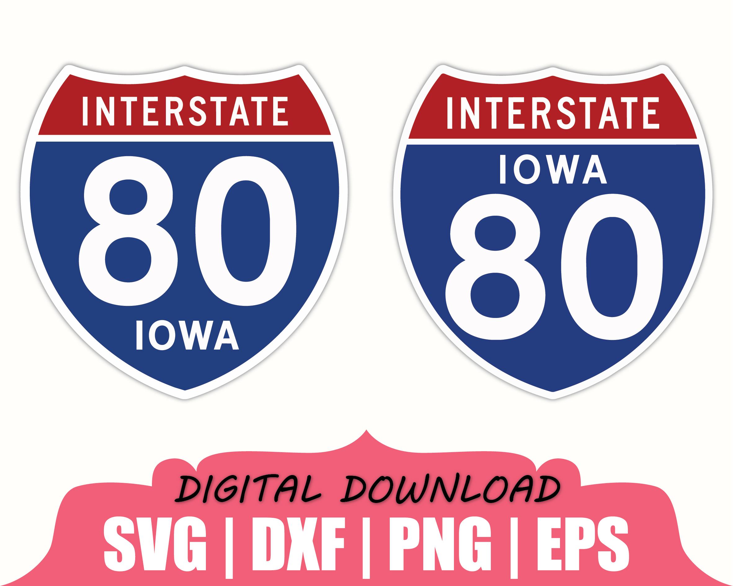 Interstate Sign Dxf - Etsy Canada
