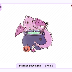 Halloween draak PNG, trendy schattige esthetische herfst Halloween griezelige geesten gezellige boekenbibliotheek png voor stickers, bladwijzers, commercieel gebruik