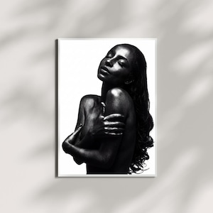 Sade Adu Poster, Black and White Fashion Photography Print, Love Deluxe Wall Art, Soul Singer Decor, Vintage Music Photo Art