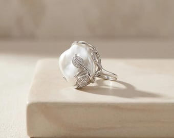 Baroque Pearl Statement Ring