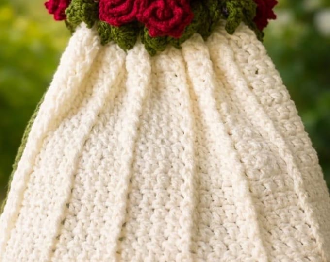 Crochet Flower Bag, Handmade Floral Shoulder Bag, Boho Cottagecore Purse