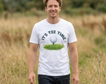 It's Tee Time Golf Ball T-Shirt | Golf Tee, Golfing Shirt