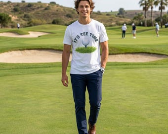 Golf Ball Tee Time T-Shirt | Golfing Graphic Shirt