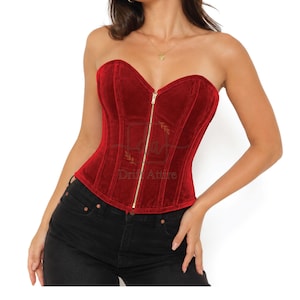 Vintage Velvet Bustier - Etsy