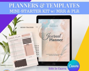 Canva Editable Planner Kit | PLR MRR Digital Download