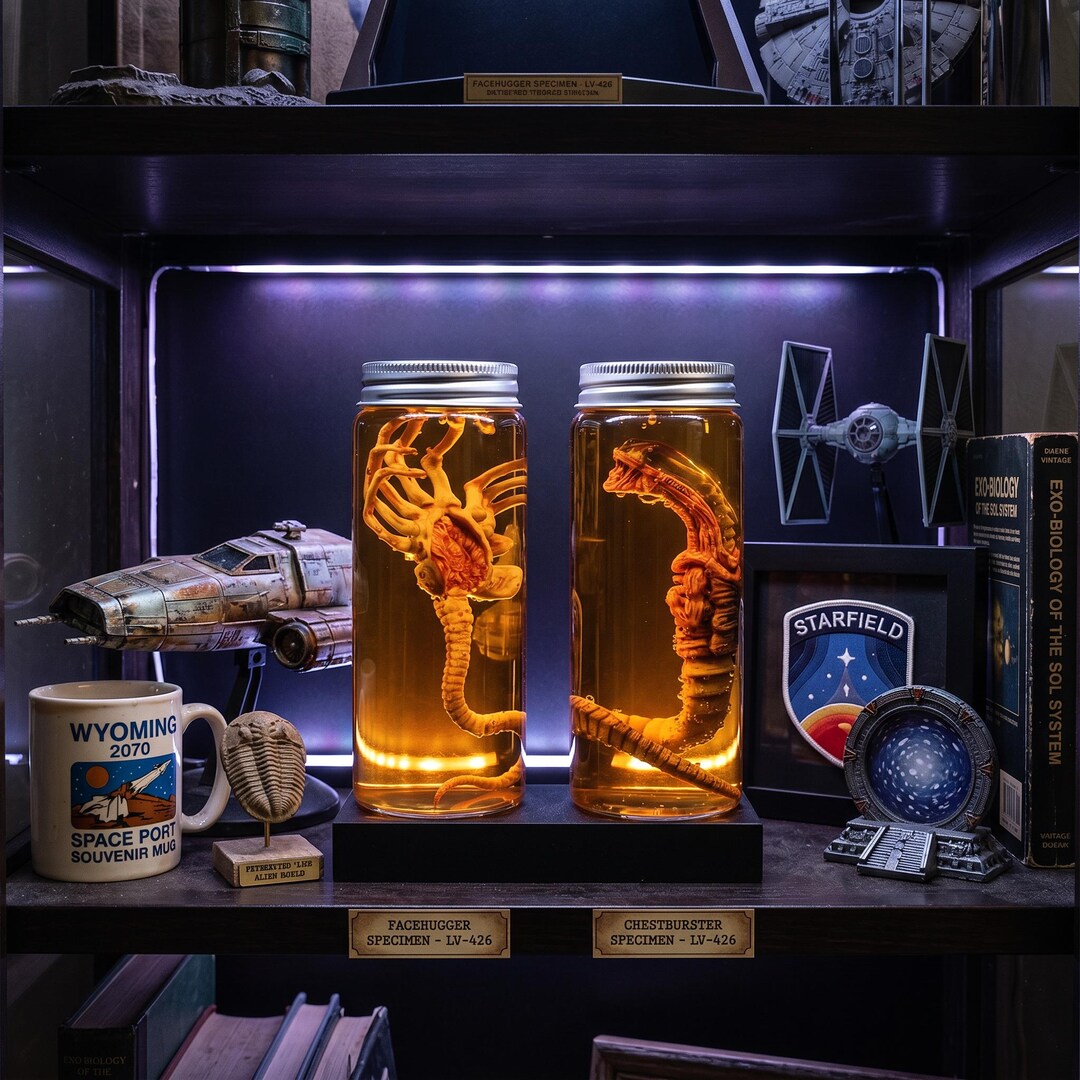 Alien Specimen Jar Facehugger Replica Sci Fi Horror Decor Movie Prop ...