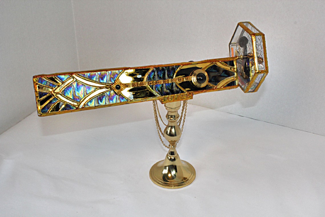 Stained Glass Kaleidoscope Art Deco Style Erte's Etsy